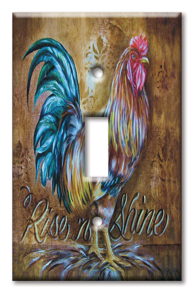 Art Plates - Decorative OVERSIZED Switch Plate - Outlet Cover - Rise and Shine