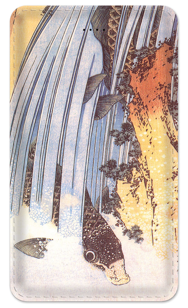 Hokusai: Carp in Waterfall - #546