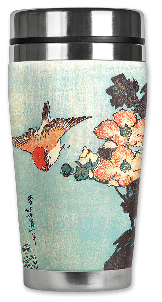 Hokusai: Hisbiscus & Sparrow - #548
