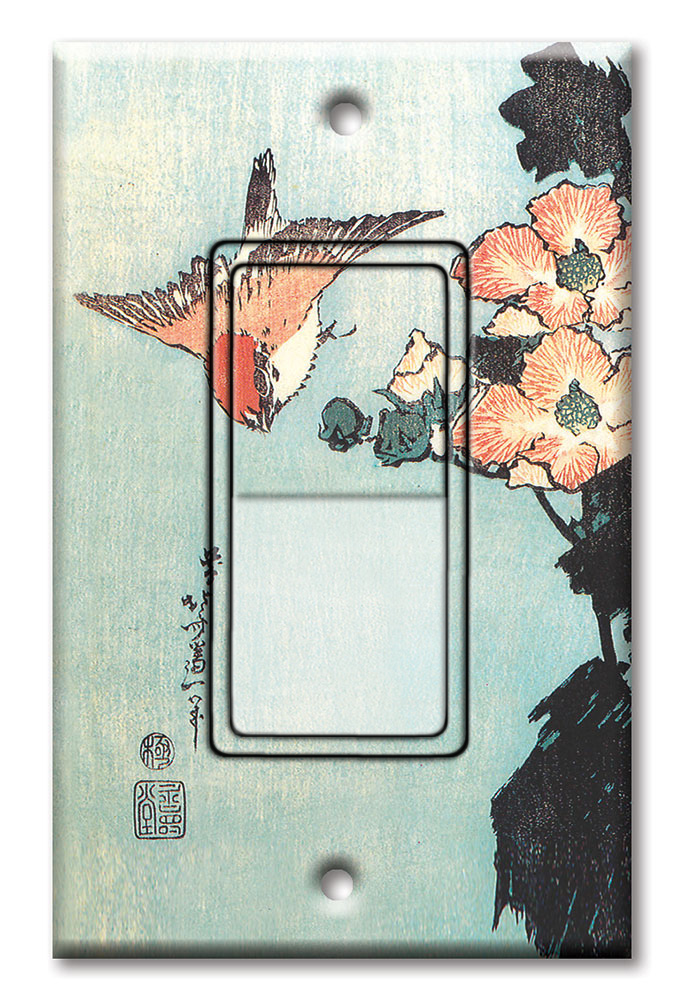 Hokusai: Hibiscus and Sparrow - #548