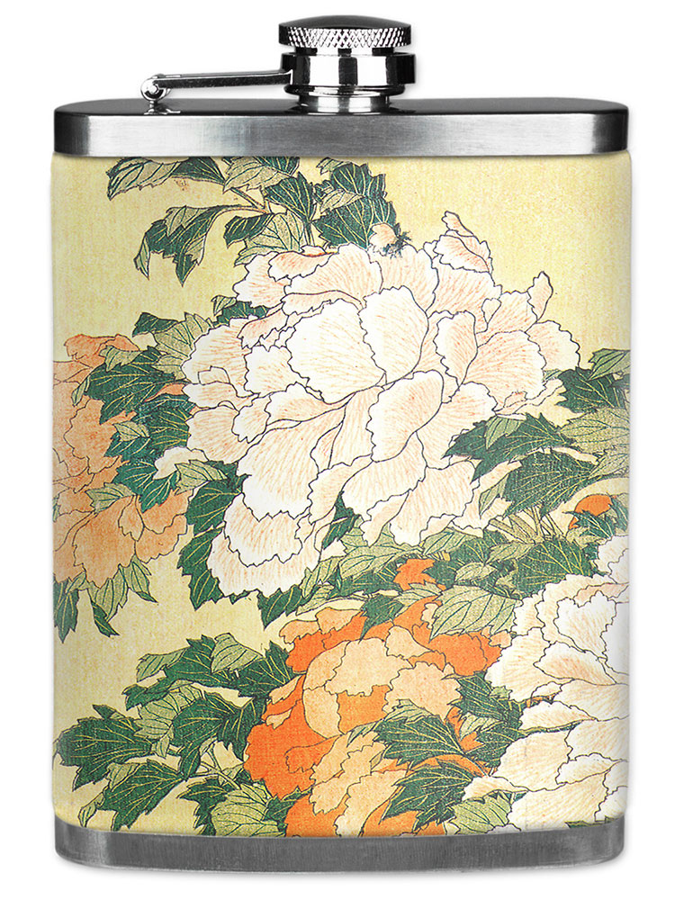 Hokusai: Peonies & Butterfly - #554