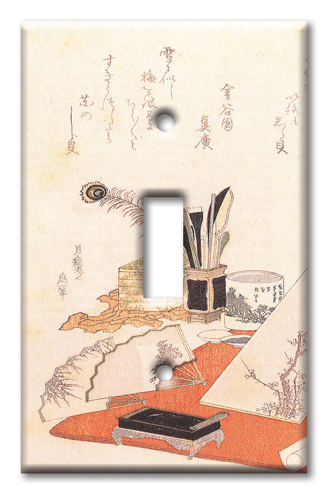Art Plates - Decorative OVERSIZED Wall Plate - Outlet Cover - Hokusai: Shiragai