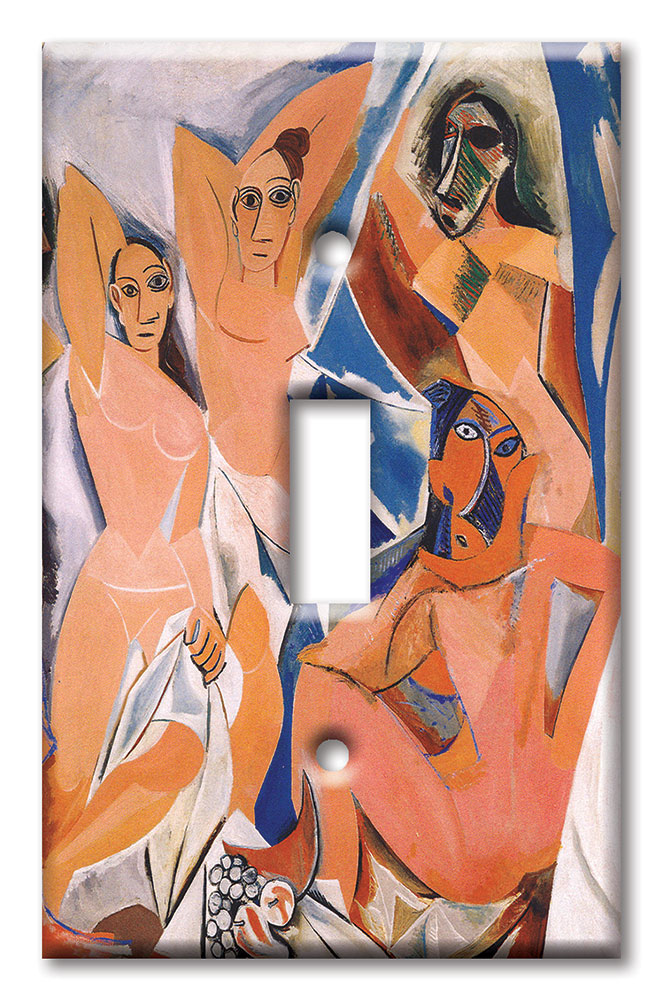 Art Plates - Decorative OVERSIZED Switch Plates & Outlet Covers - Picasso: Les Demoiselles