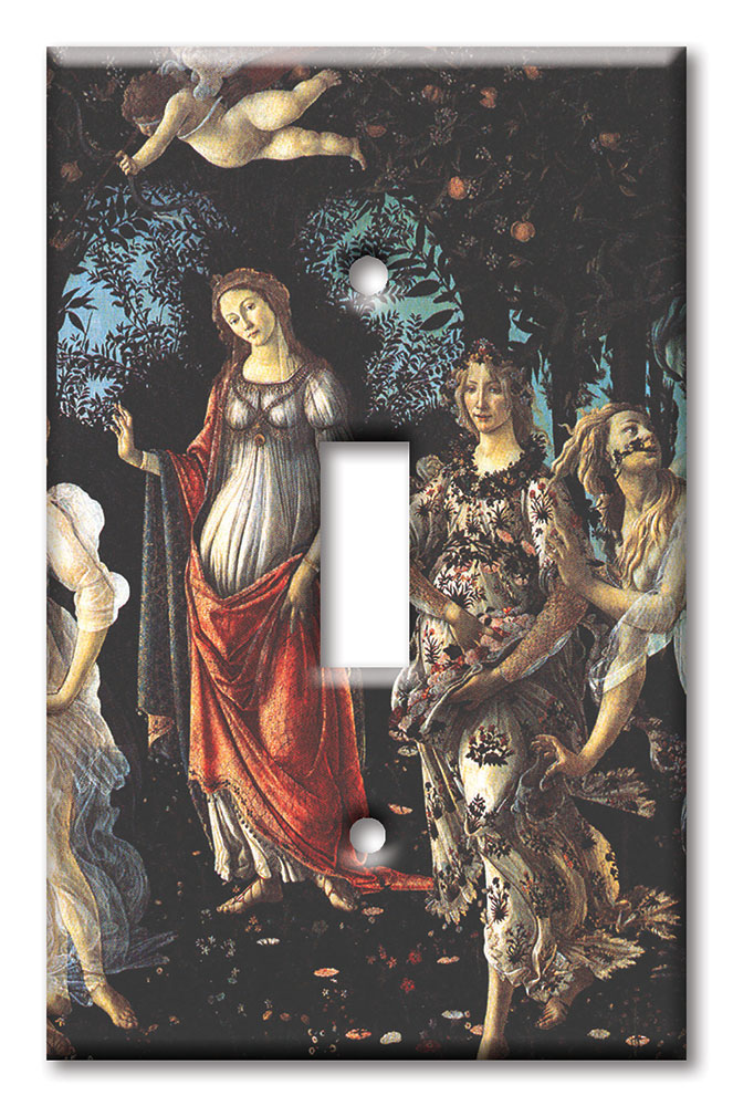 Art Plates - Decorative OVERSIZED Wall Plates & Outlet Covers - Botticelli: Primavera