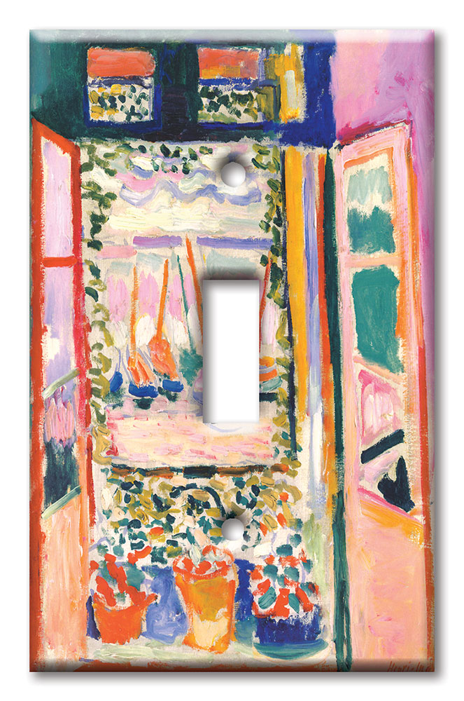 Art Plates - Decorative OVERSIZED Switch Plates & Outlet Covers - Matisse: Open Window
