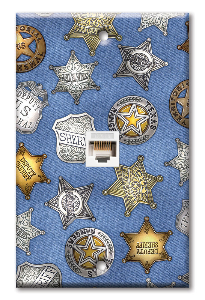 Sheriff Badges (Denim) - Image by Dan Morris - #619