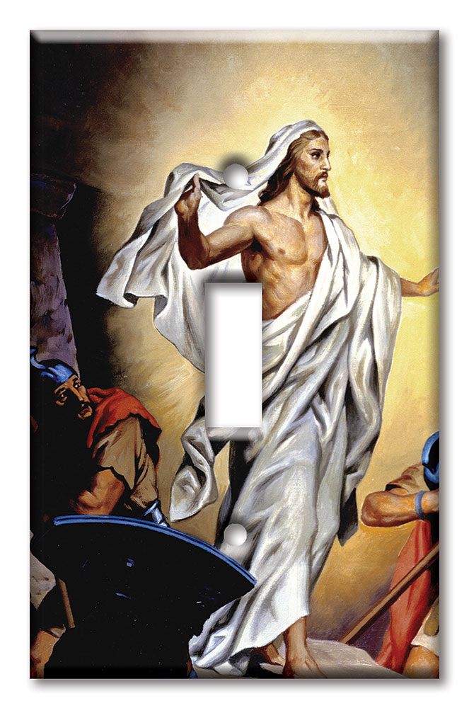 Art Plates - Decorative OVERSIZED Switch Plate - Outlet Cover - The Resurrection
