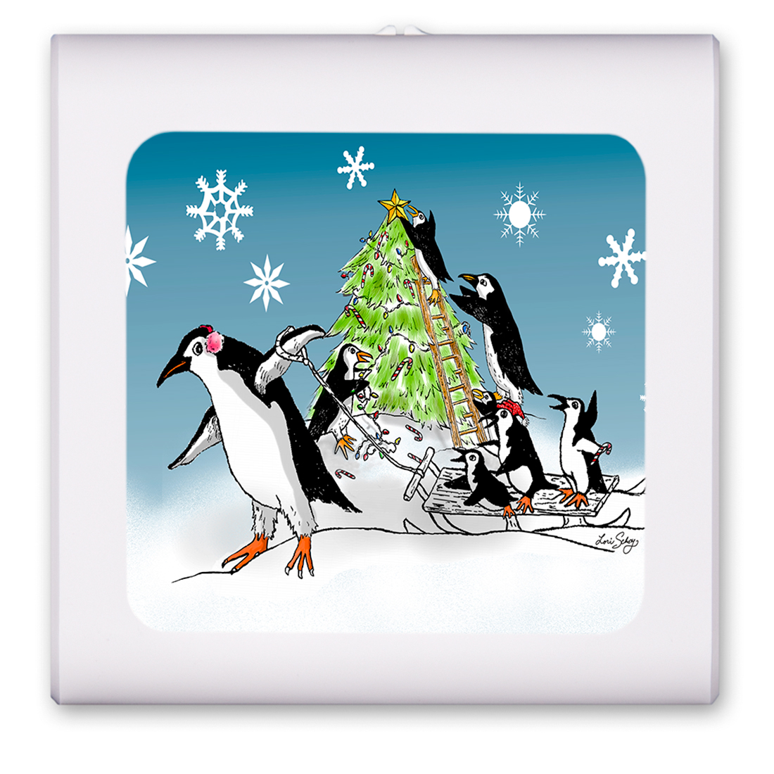 Penguin Christmas Tree - #734