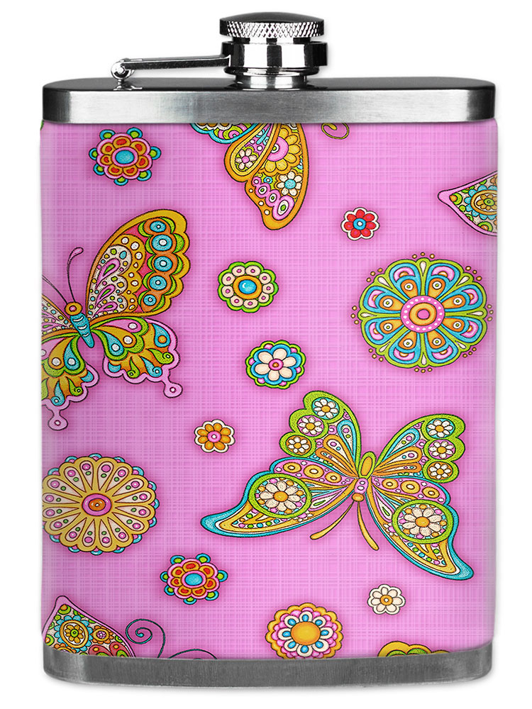 Paisley Butterflies (pink) - Image by Dan Morris - #7604