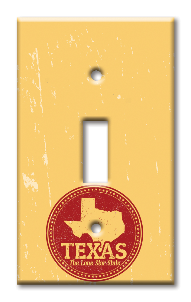 Art Plates - Decorative OVERSIZED Switch Plates & Outlet Covers - Lone Star State