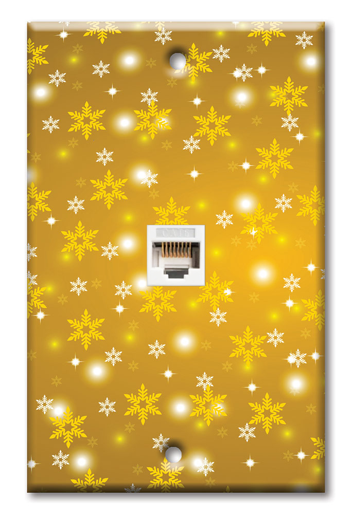 Gold Snow Flakes - #8208