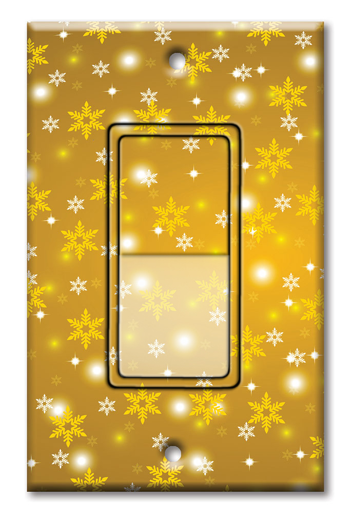 Gold Snow Flakes - #8208