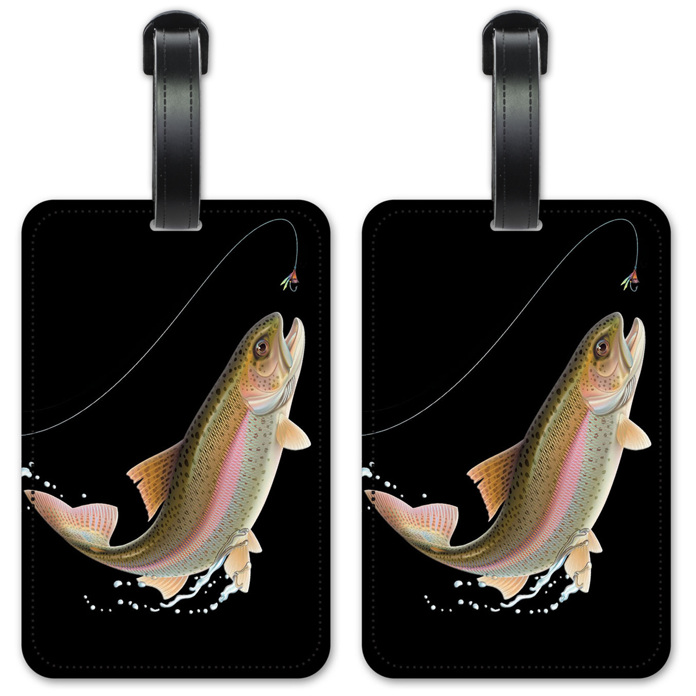 Leaping Fish (black) - #844