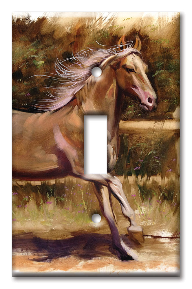Art Plates - Decorative OVERSIZED Switch Plates & Outlet Covers - Palomino