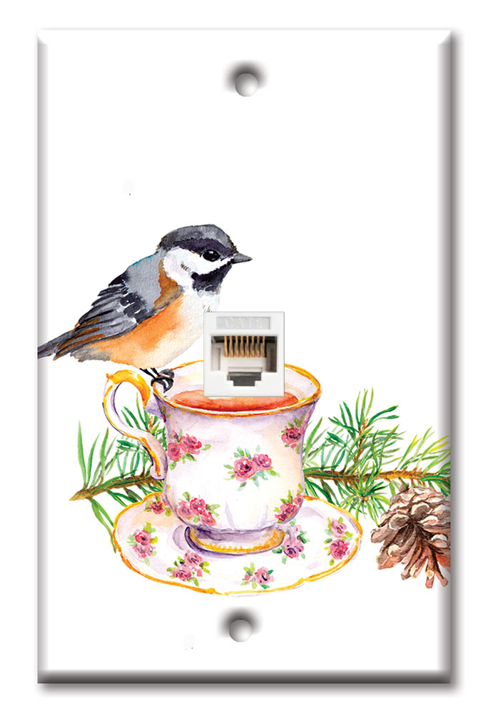 Bird At Tea Time - #8516