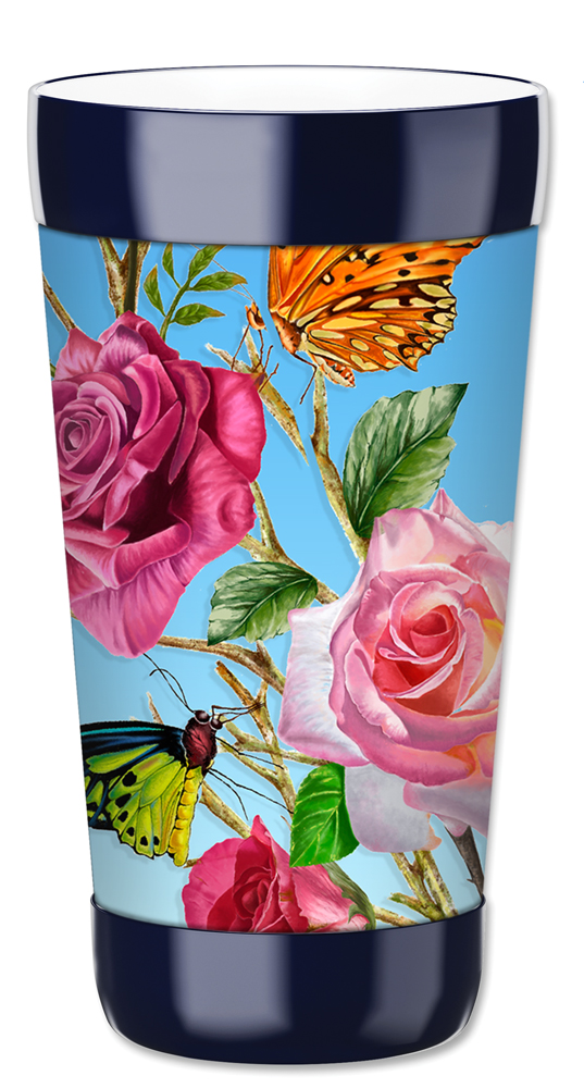 Butterflies on Roses - #8518