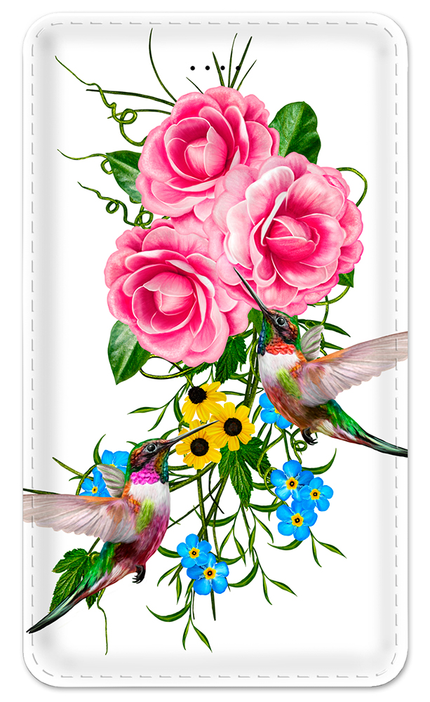 Hummingbirds In Flowers - #8522