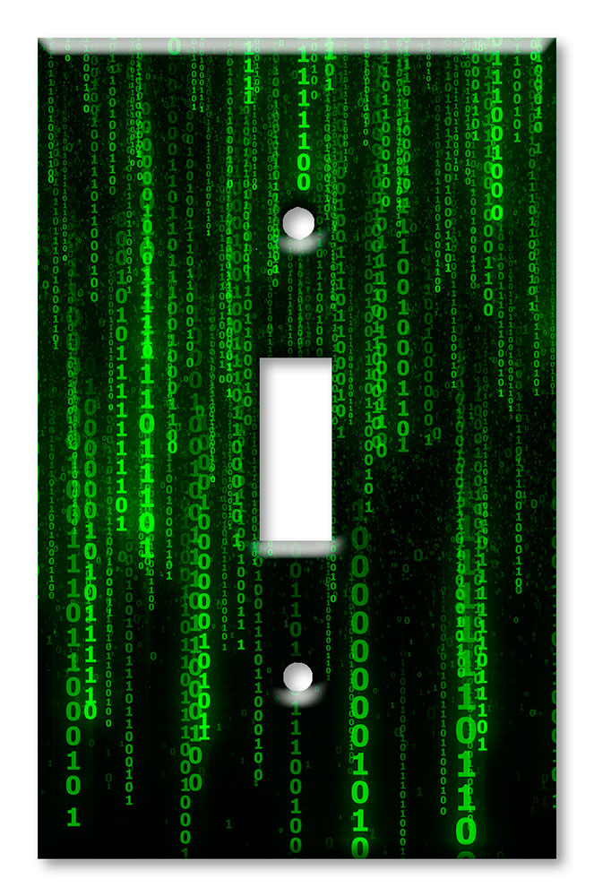 Art Plates - Decorative OVERSIZED Switch Plates & Outlet Covers - Matrix Style Coding