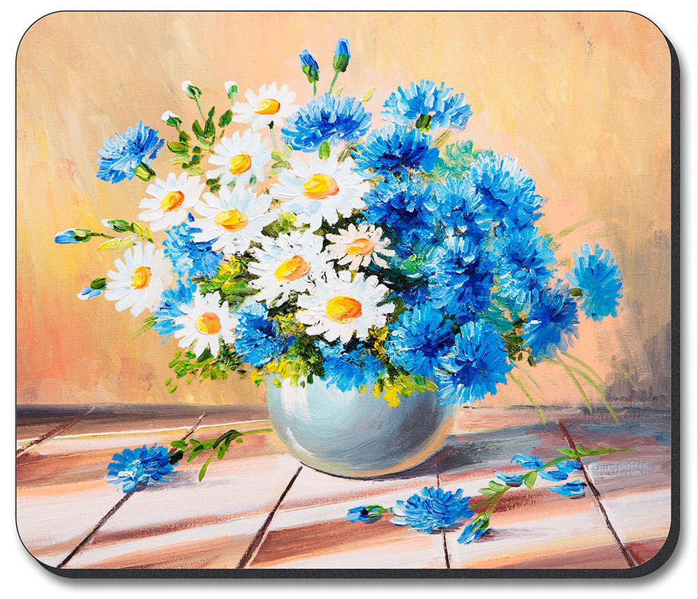 Blue and White Daises - #8536