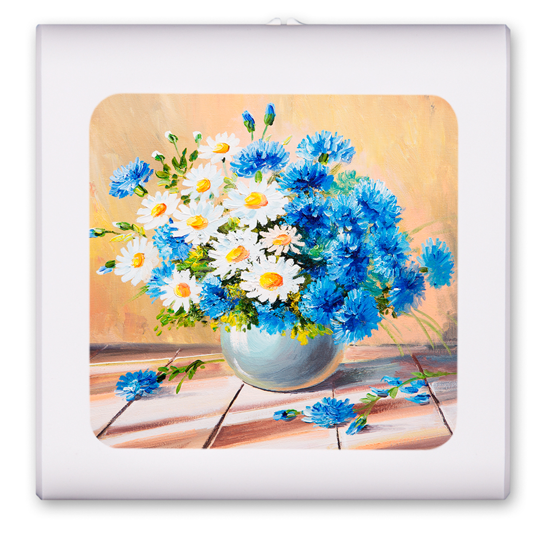 Blue and White Daises - #8536