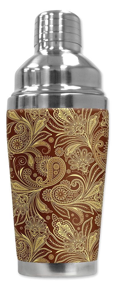 Yellow & Brown Paisley - #858