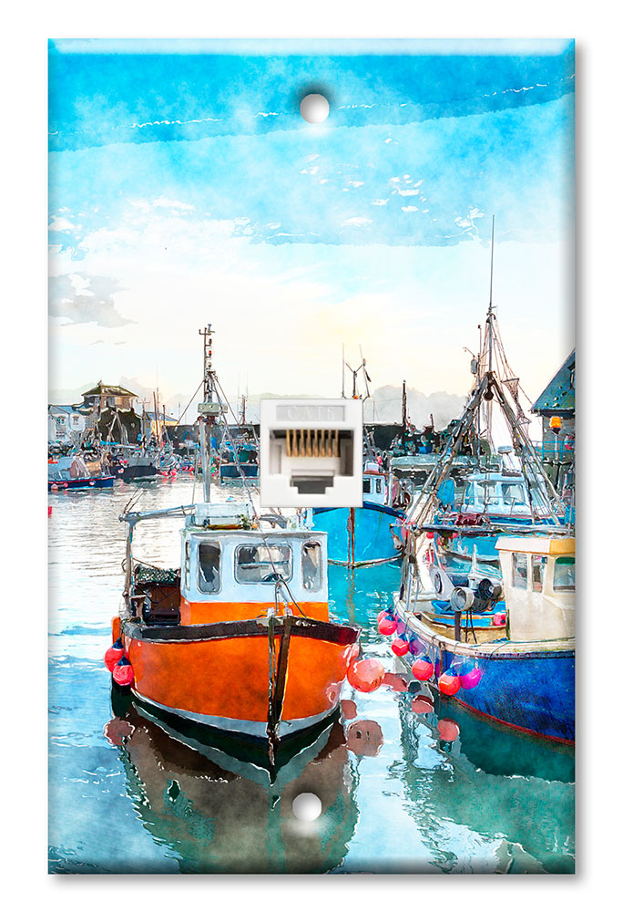 Fishing Boats In the Bay - #8597