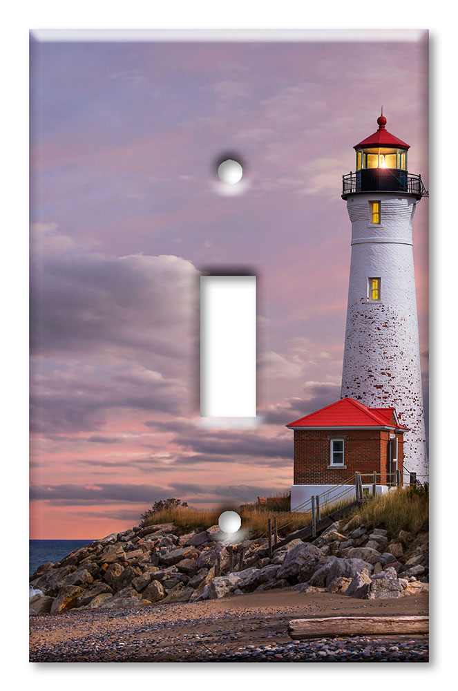 Art Plates - Decorative OVERSIZED Switch Plates & Outlet Covers - Lighthouse Of Michigan