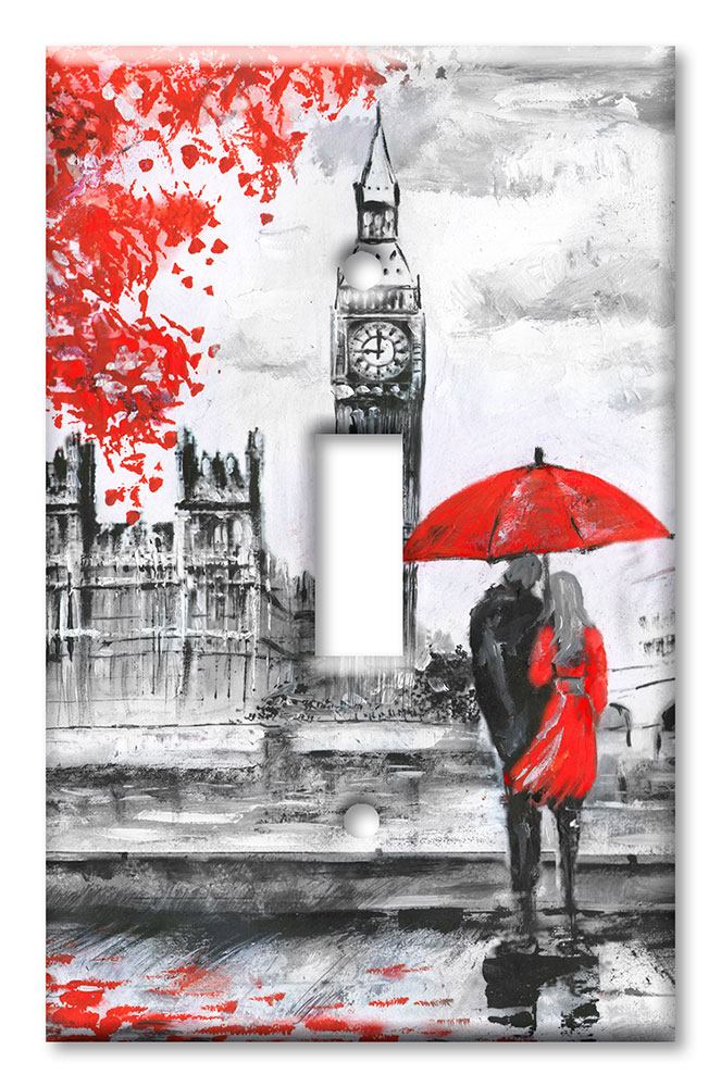 Art Plates - Decorative OVERSIZED Switch Plates & Outlet Covers - Love In England