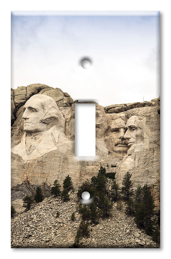 Art Plates - Decorative OVERSIZED Switch Plates & Outlet Covers - Mount Rushmore