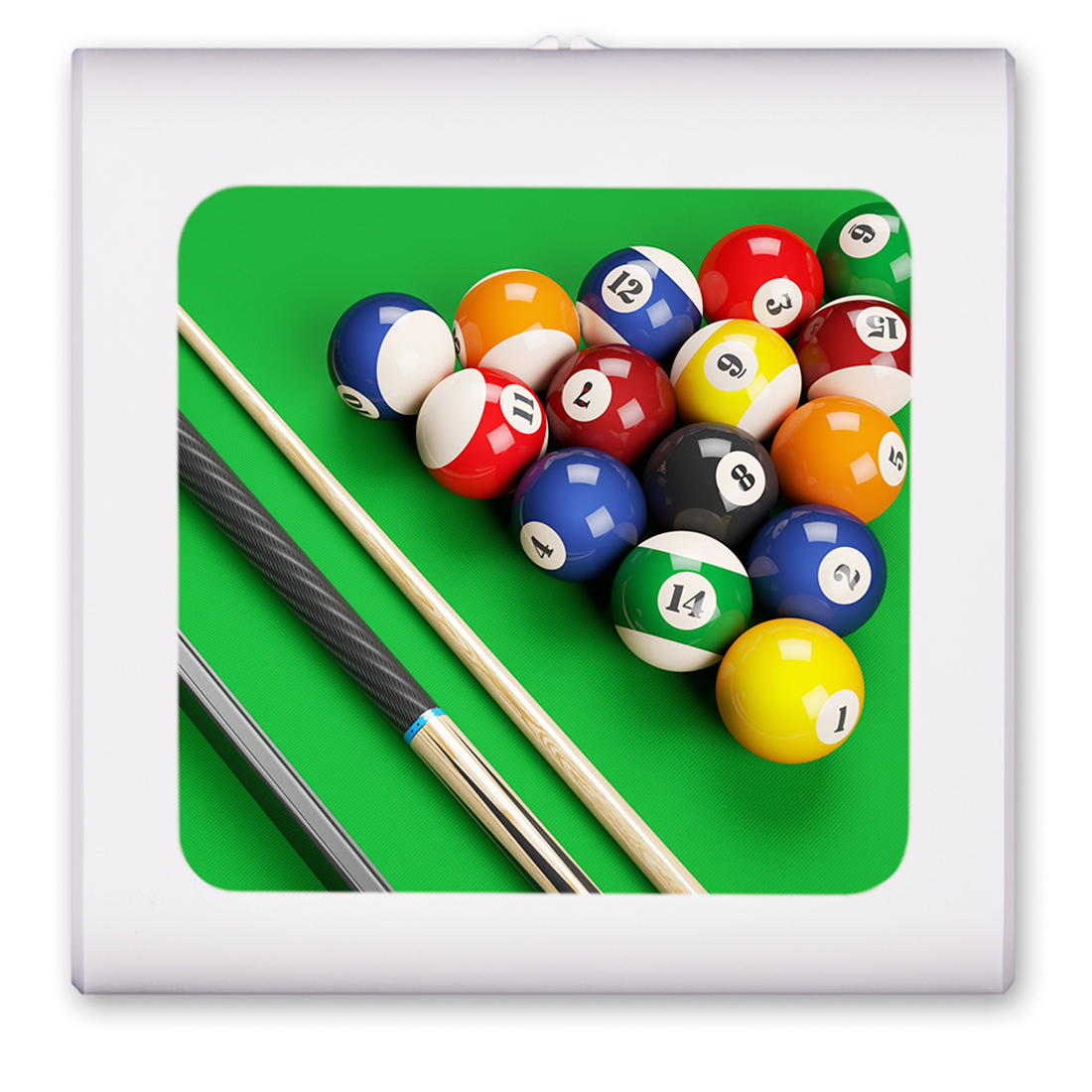 Billiard's Rack and Cue - #8698