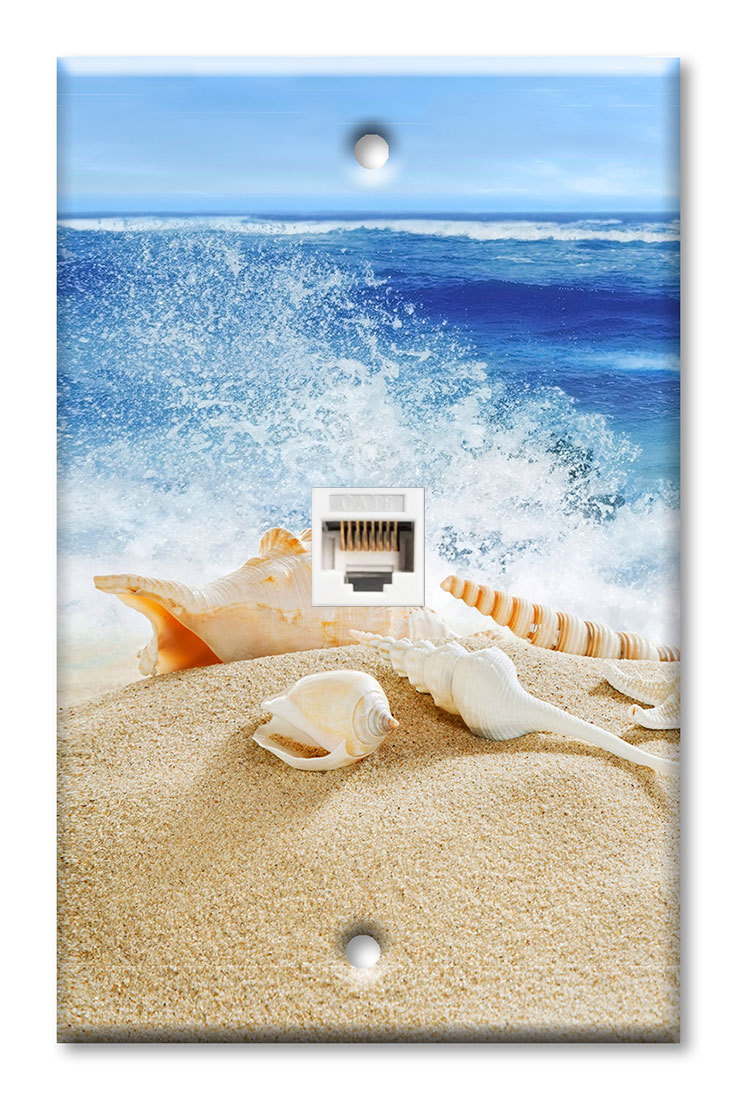 Sea Shells by the Ocean Waves Beach - #8776