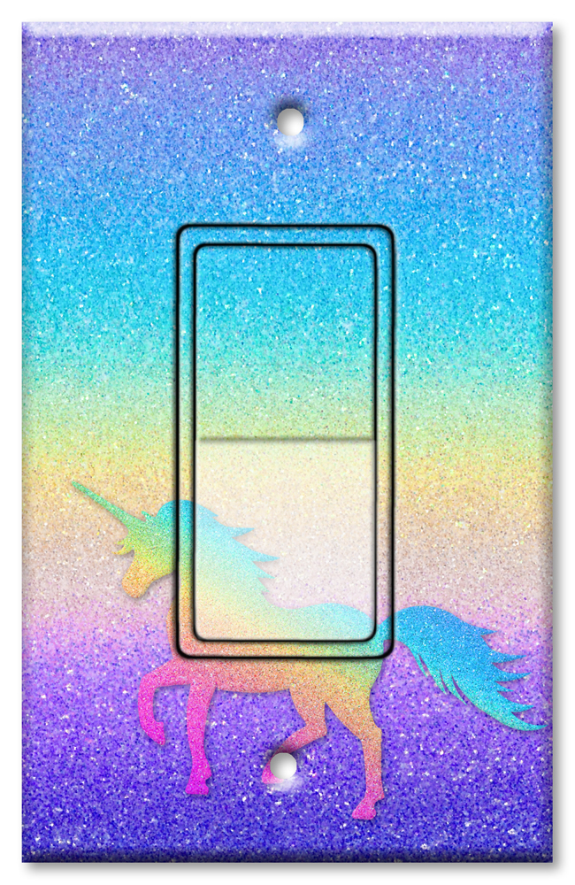 Rainbow Glitter Unicorn - #8790