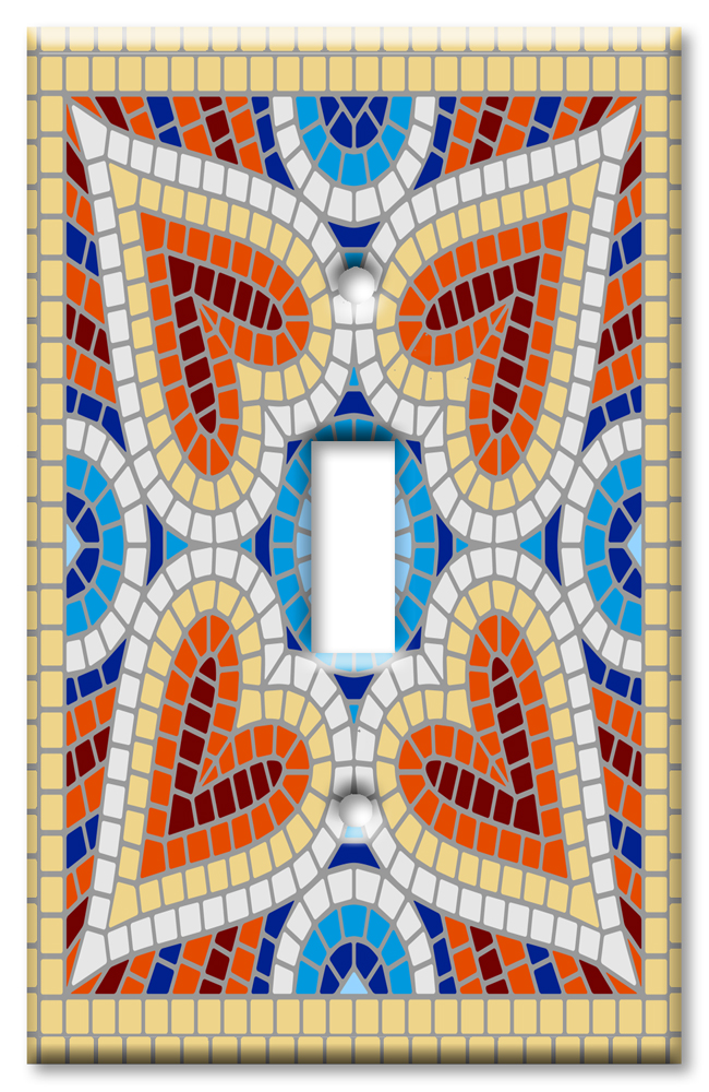 Yellow Spanish Mosaic Tile Print - #8797