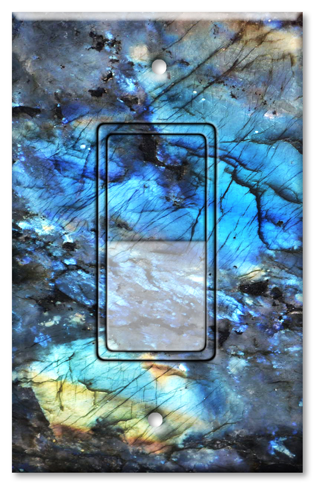 Lemurian Blue Quartzite / Granite / Marble Print - #8811