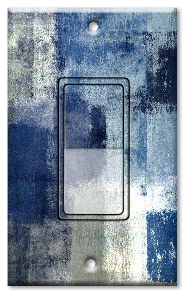 Blue and Grey Abstract Art - #8814