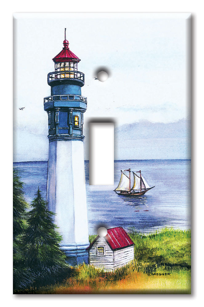 Art Plates - Decorative OVERSIZED Switch Plates & Outlet Covers - Lighthouse