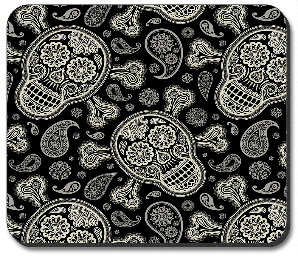 Paisley Skull and Crossbones - #940