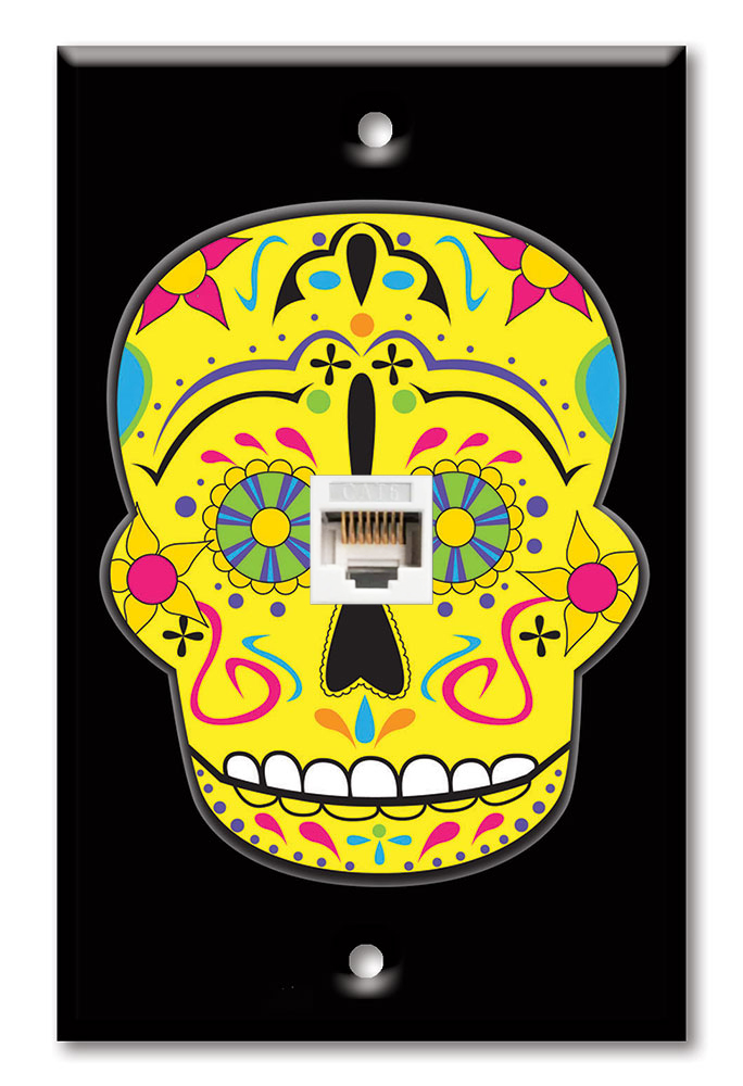 Yellow Sugar Skull - #942