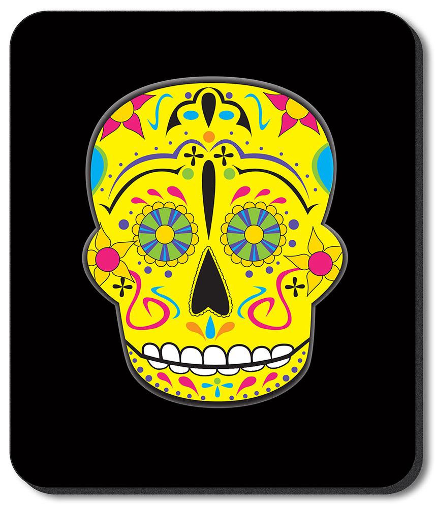 Yellow Sugar Skull - #942