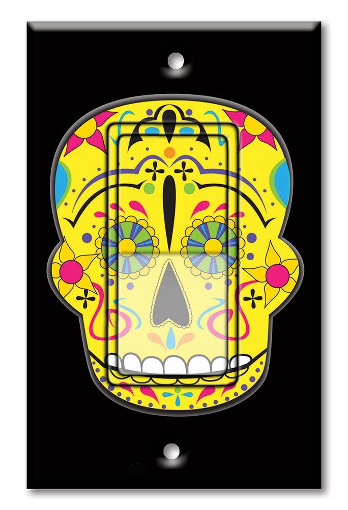 Yellow Sugar Skull - #942