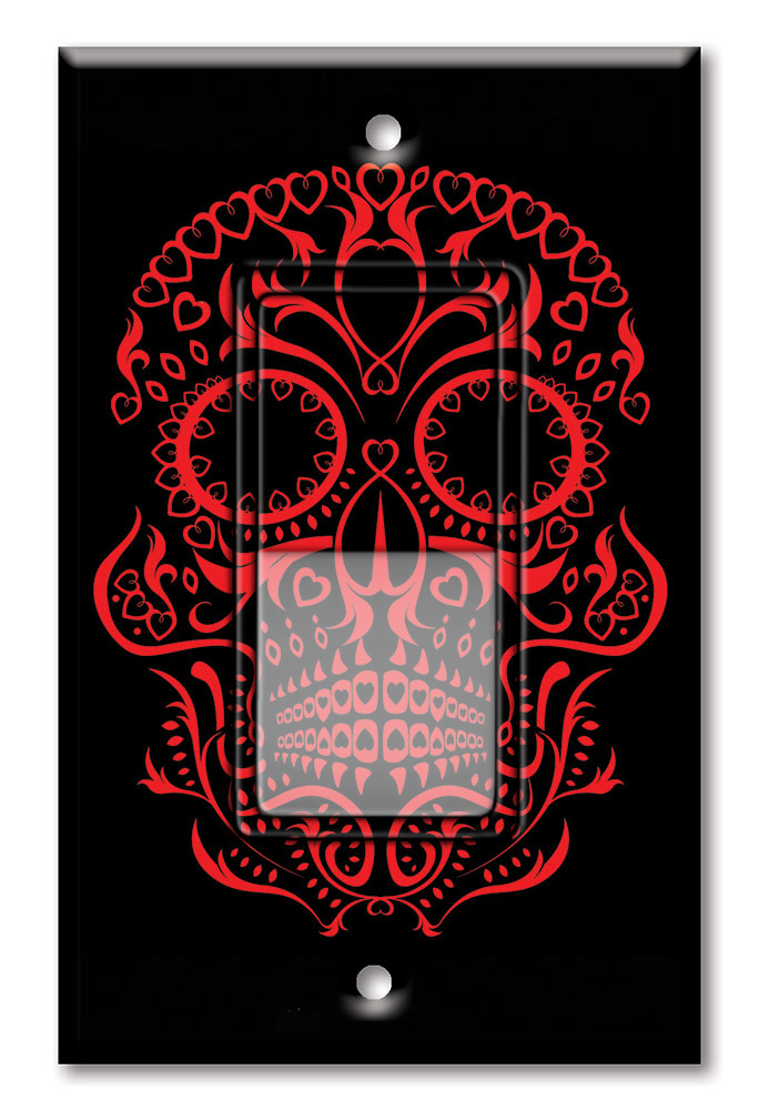 Red Sugar Skull - #947