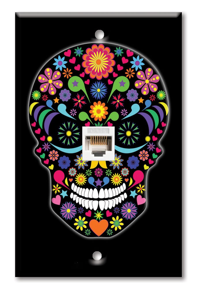 Multi Color Sugar Skull - #950