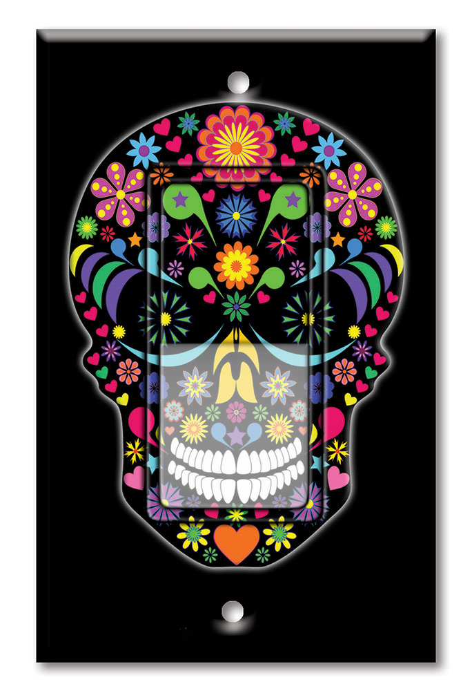 Multi Color Sugar Skull - #950