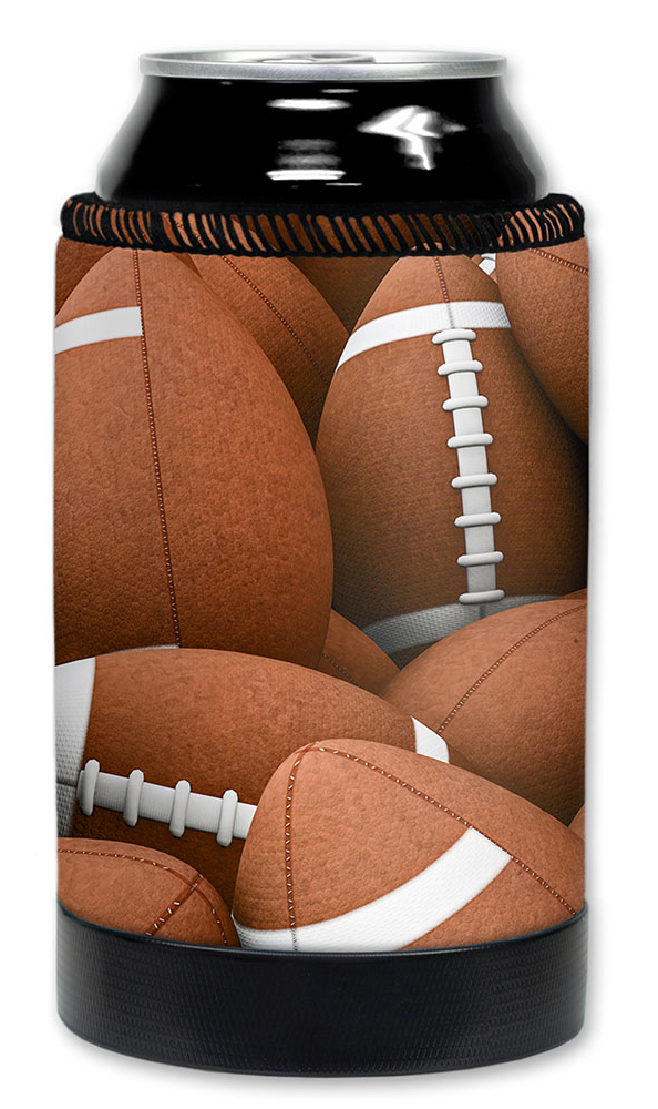  Football Can & Bottle Holder Insulator Beverage Huggie