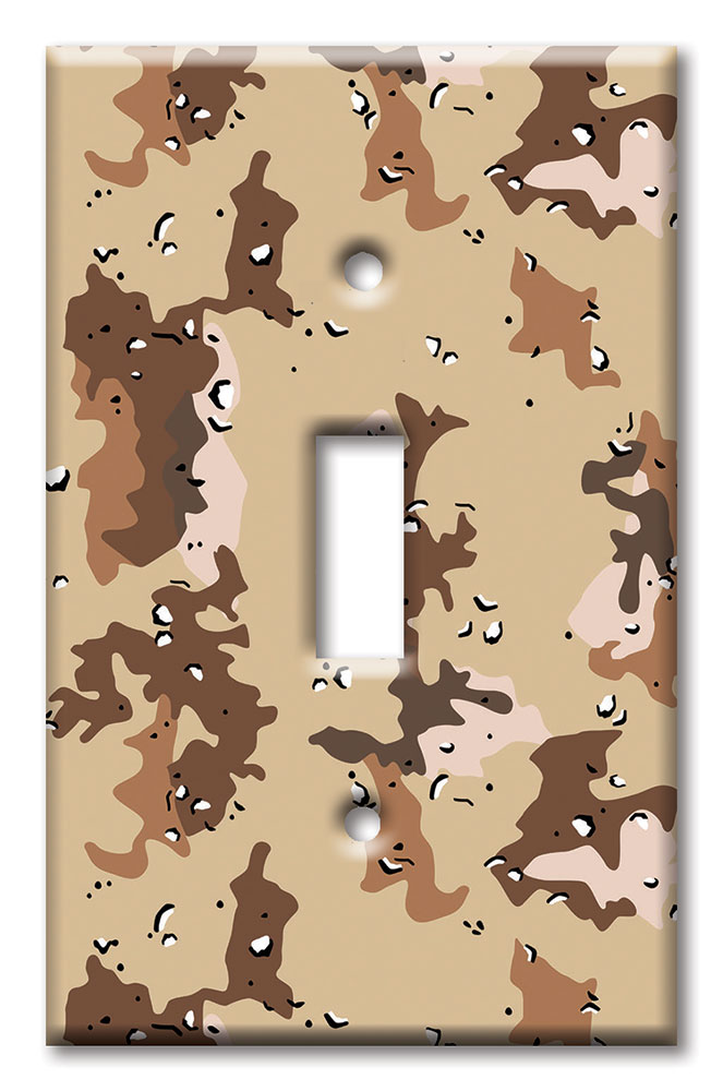 Art Plates - Decorative OVERSIZED Switch Plates & Outlet Covers - Marine Camo