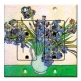 Printed 2 Gang Decora Duplex Receptacle Outlet with matching Wall Plate - Van Gogh: Vase and Irises