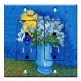 Printed 2 Gang Decora Duplex Receptacle Outlet with matching Wall Plate - Van Gogh: Lilacs