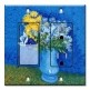 Printed 2 Gang Decora Switch - Outlet Combo with matching Wall Plate - Van Gogh: Lilacs