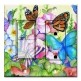 Printed 2 Gang Decora Switch - Outlet Combo with matching Wall Plate - Garden Butterflies