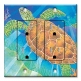 Printed 2 Gang Decora Duplex Receptacle Outlet with matching Wall Plate - Sea Turtle